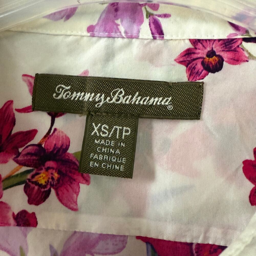 Tommy Bahama Floral lightweight drape buttondown blouse size XS/P - Picture 3 of 7